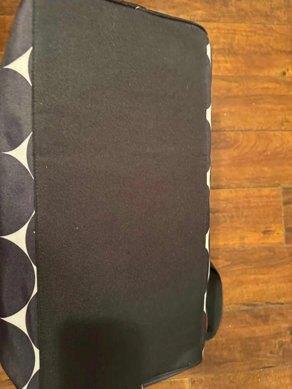 Thirty one Black and Cream Polka Dot Travel Duffel Bag - Picture 6 of 15